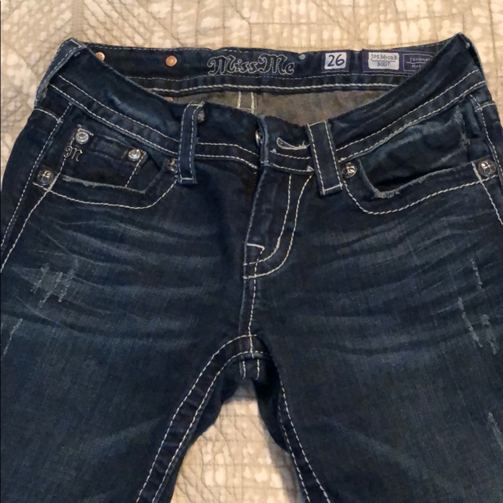 Miss me 26 long embellished Jean mint condition